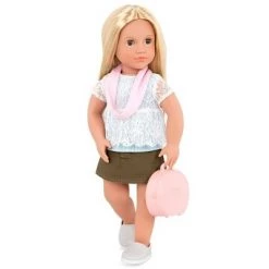 Our Generation Joanie with Storybook & Accessories 18" Posable Travel Doll