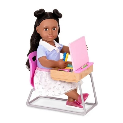 Our Generation Flying Colors School Desk & Supplies Accessory Set for 18" Dolls 4 Our Generation Flying Colors School Desk & Supplies Accessory Set for 18" Dolls - Image 2