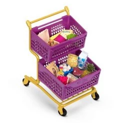 Our Generation At the Market Shopping Cart Purple & Yellow Accessory Set for 18" Dolls -us-Our Generation Sales Shop unnamed file 346