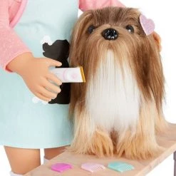 Our Generation Lhasa Apso Puppy 6" Hair Play Pet Dog Plush -us-Our Generation Sales Shop unnamed file 379