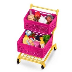 Our Generation Grocery Day Shopping Cart Pink & Yellow Accessory Set for 18" Dolls -us-Our Generation Sales Shop unnamed file 411