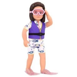 Our Generation Underwater Wonder Swim Fin Outfit for 18" Dolls
