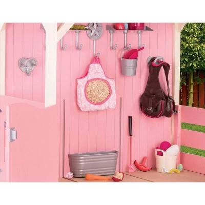 Our Generation Horse Barn Playset for 18" Dolls - Saddle Up Stables - Pink 3 Our Generation Horse Barn Playset for 18" Dolls - Saddle Up Stables - Pink