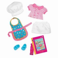 Our Generation 18" Posable Cooking Doll Jenny with Gourmet Kitchen Playset & Storybook (Red) 10 Our Generation 18" Posable Cooking Doll Jenny with Gourmet Kitchen Playset & Storybook (Red) -us-Our Generation Sales Shop unnamed file 800